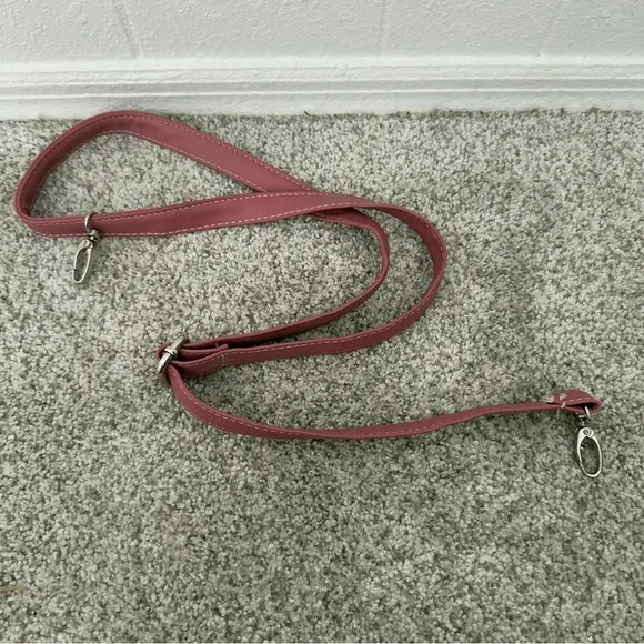 Coach Rose Pink Leather Shoulder Bag Satchel Tote Handbag Authentic OS - Picture 7 of 9